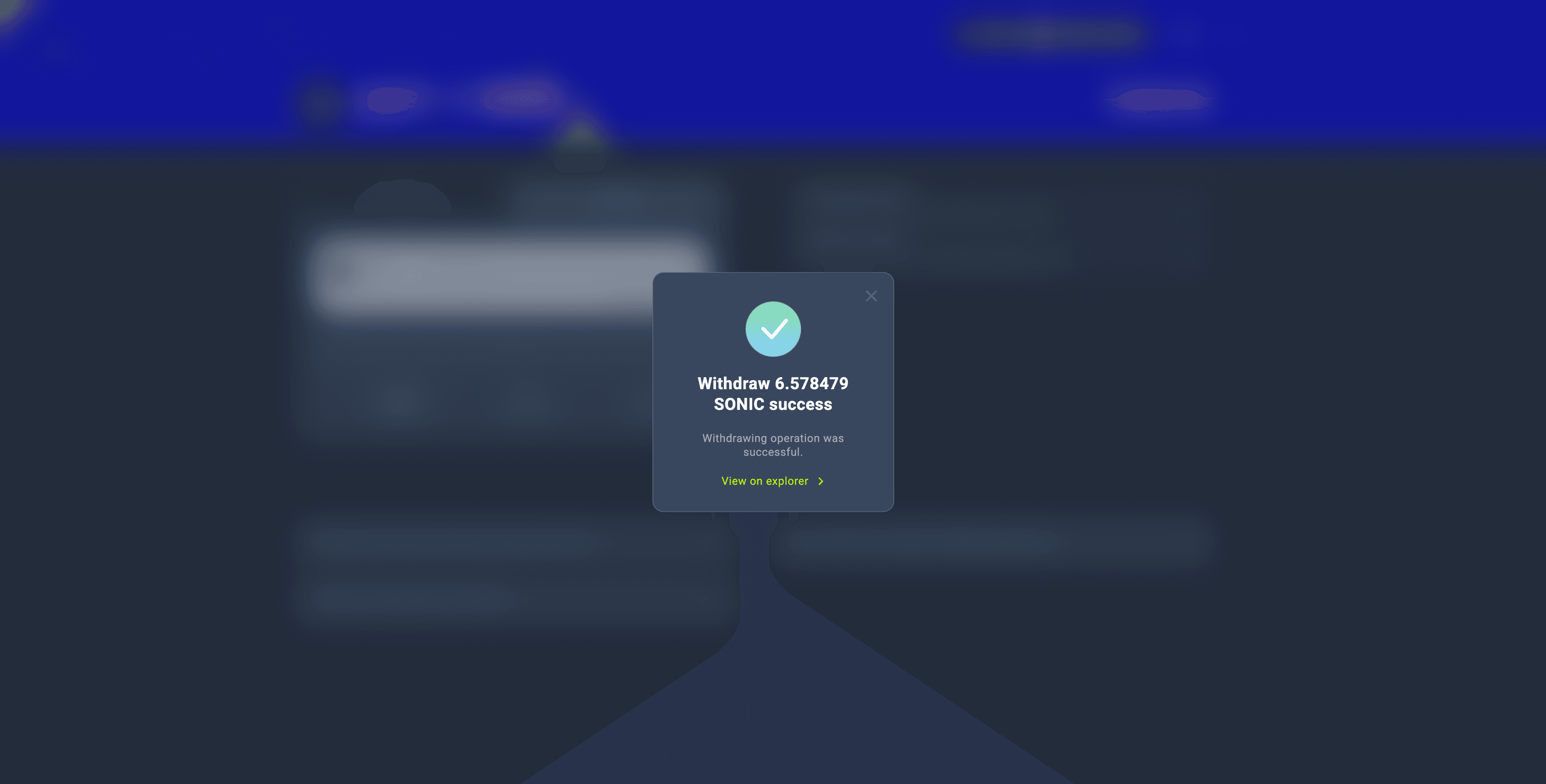 Withdraw Confirmation